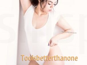 tooisbetterthanone Single Spass